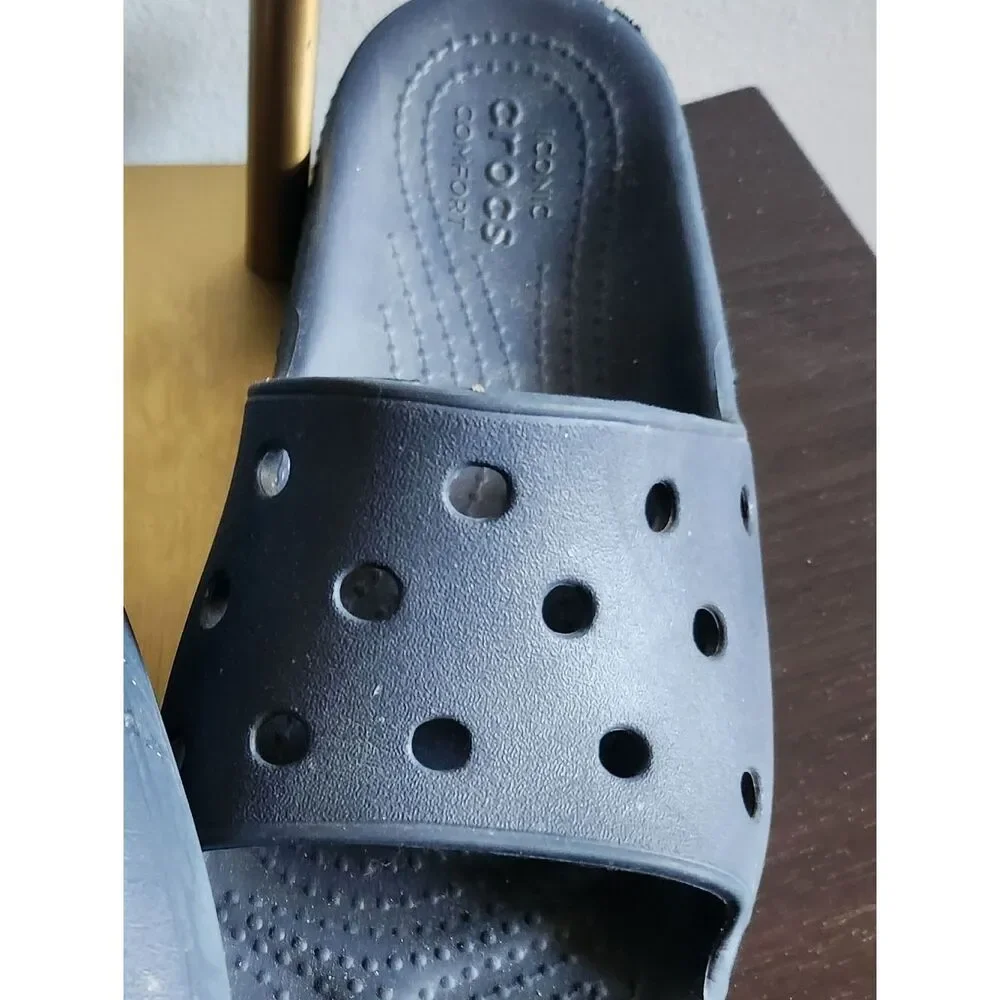CROCS Navy Slide Sandals